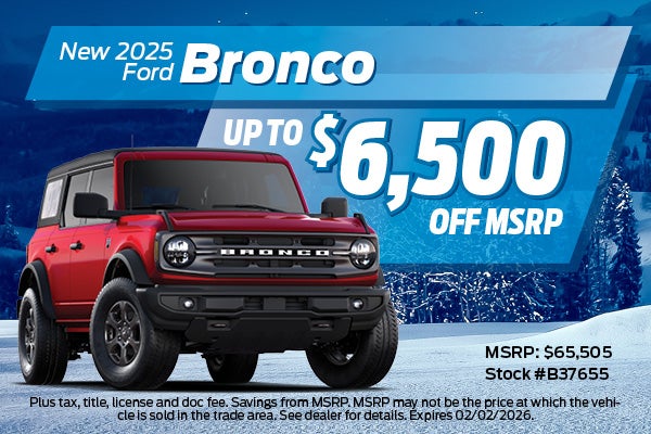 2025 Ford Broncos Buy Offer | Jimmy Michel Motors