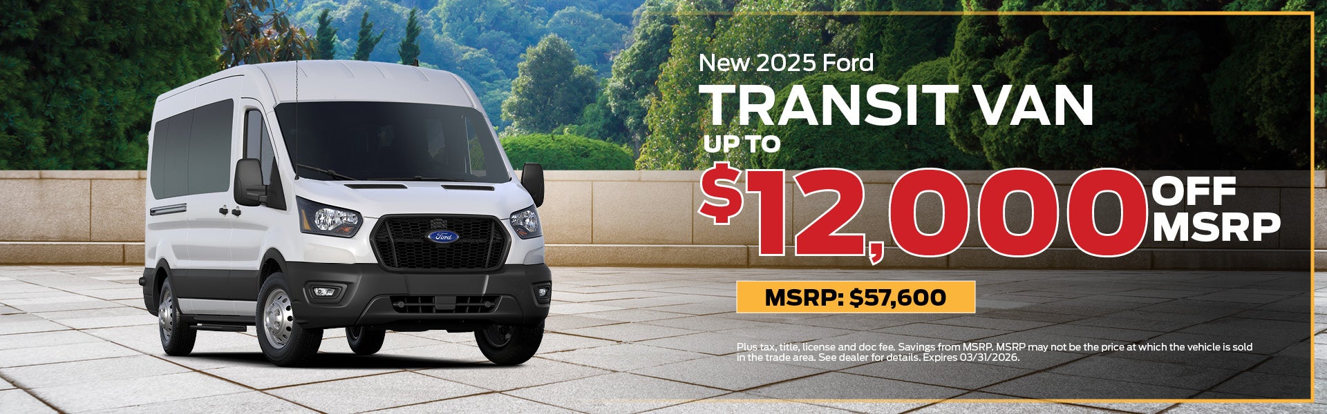 2025 Ford Transit Buy Offer