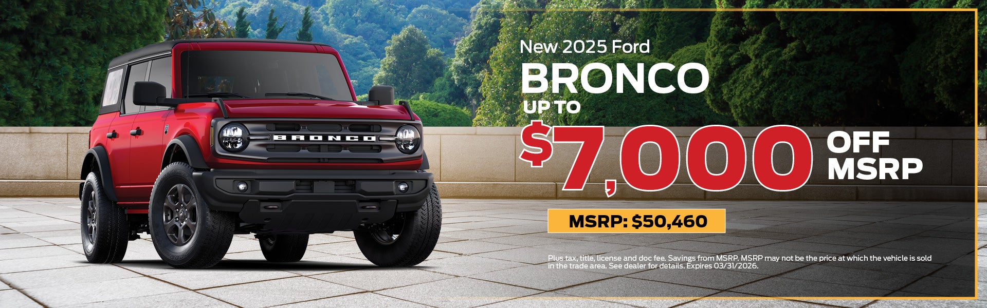 2025 Ford Bronco Buy Offer