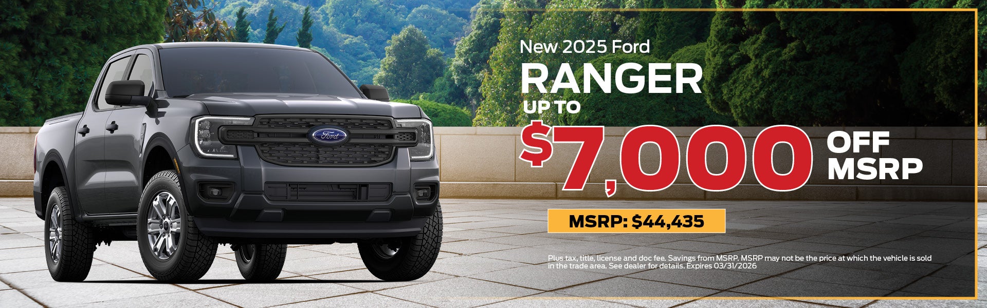 2025 Ford Ranger Buy Offer