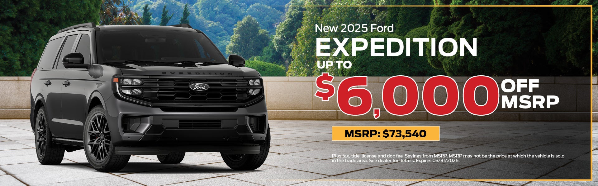 2025 Ford Expedition Buy Offer