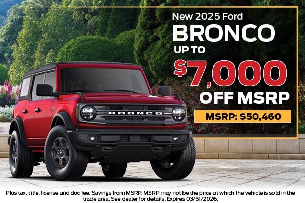 2025 Ford Bronco Buy Offer