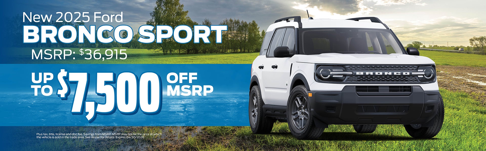 2025 Ford Bronco Sport Buy Offer | Jimmy Michel Motors