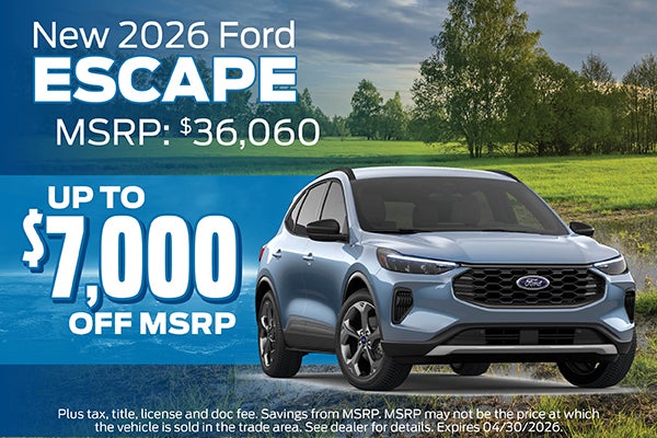 2026 Ford Escape Buy Offer | Jimmy Michel Motors