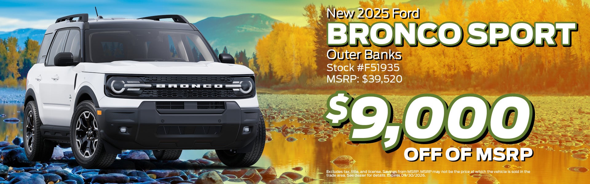 2025 Ford Bronco Sport Buy Offer | Jimmy Michel Motors