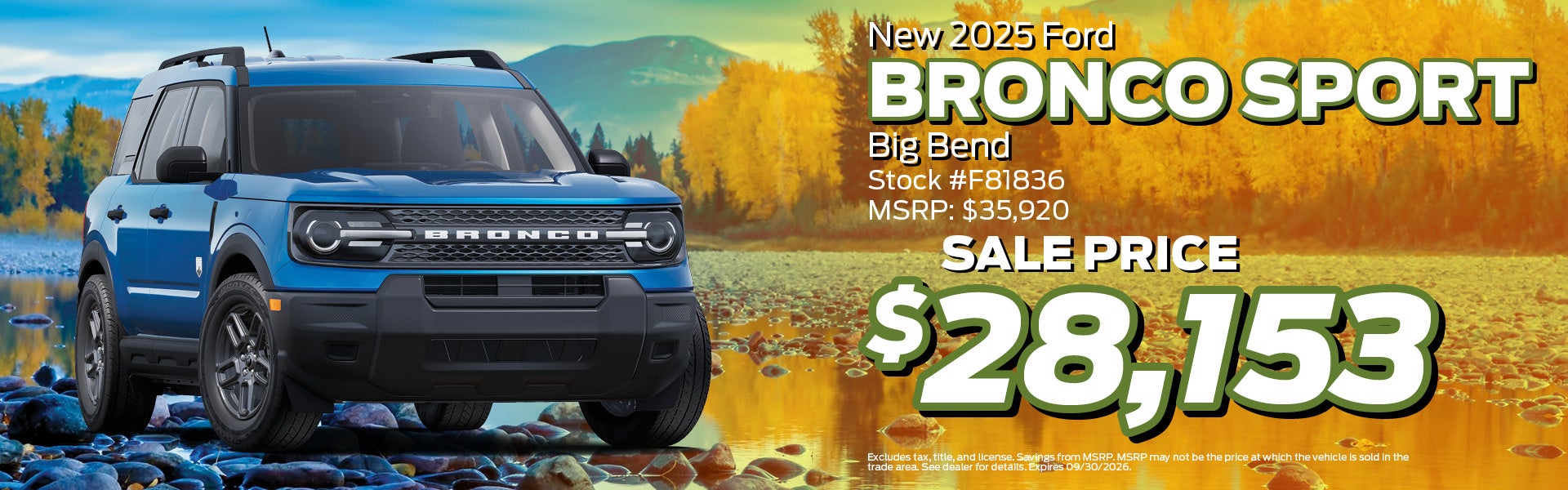 2025 Ford Bronco Sport Buy Offer | Jimmy Michel Motors