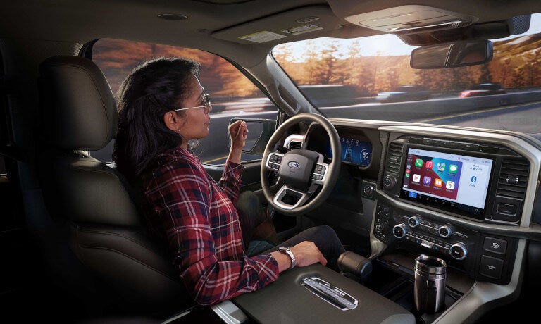 2026 Ford F-150 interior front seats with hands-off driver