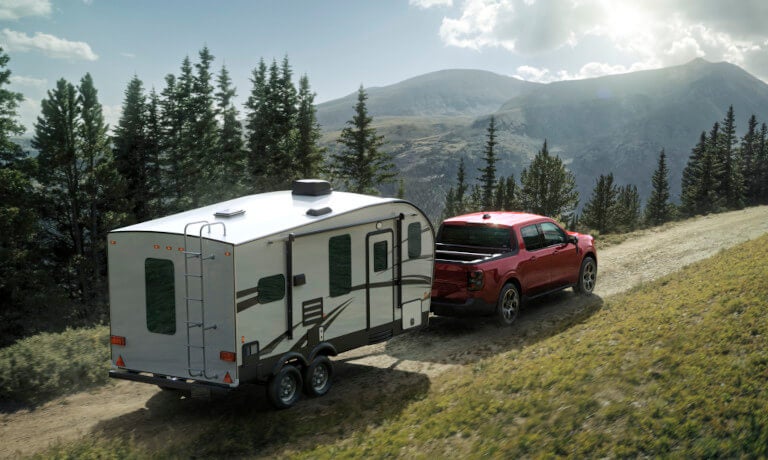2026 Ford Maverick towing an RV