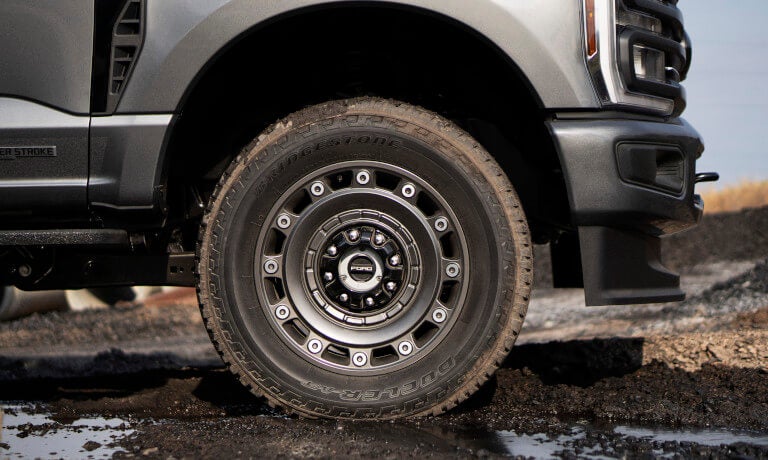 2027 Ford Super Duty front wheel detail